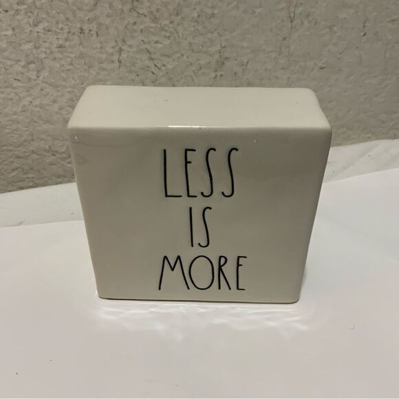Rae Dunn Artisan Collection by Magenta More Is Less/ Less Is More.G2 - Picture 1 of 5